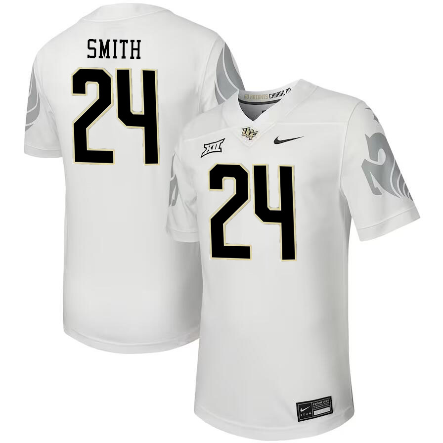 #24 Kevin Smith UCF Knights Jerseys Football Stitched-White
